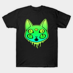 Spooky Alien Cat T-Shirt